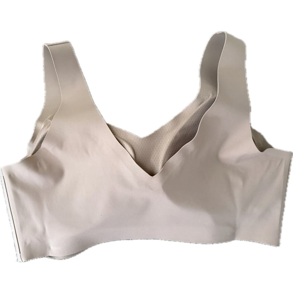 Honeylove V-Neck Pullover Nude Bra XL Smoothing Wireless Bralette - Picture 3 of 3